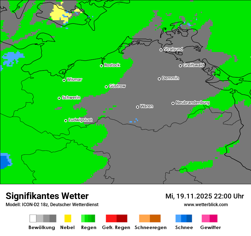 Modellkarten Signifikantes Wetter