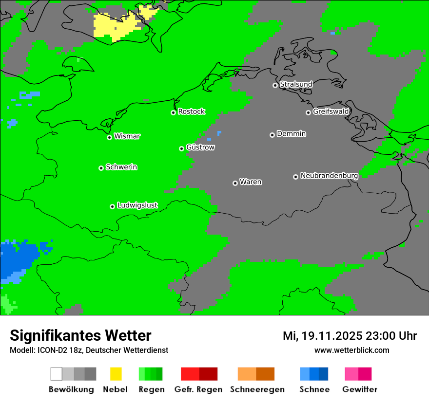 Modellkarten Signifikantes Wetter