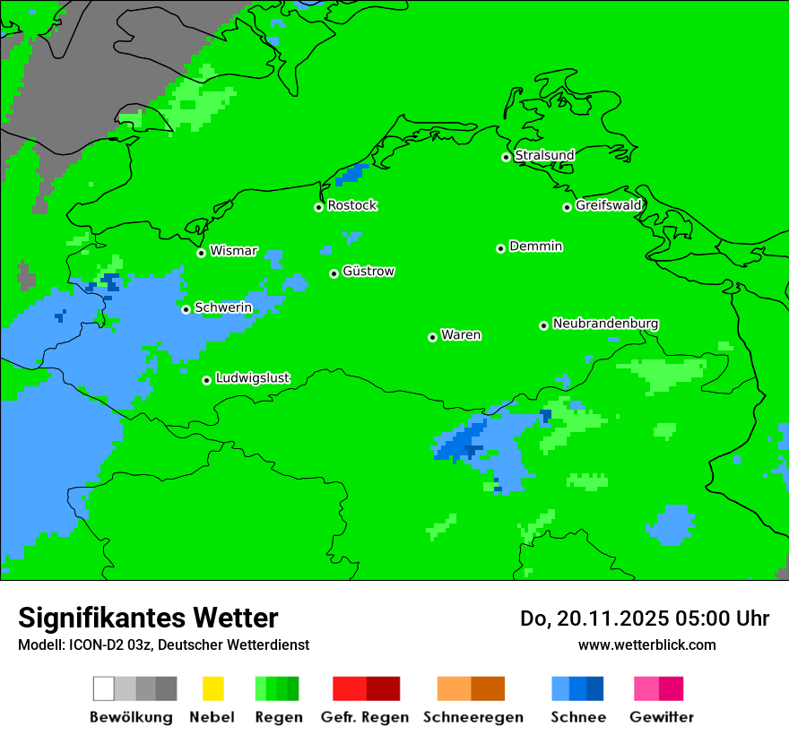 Modellkarten Signifikantes Wetter