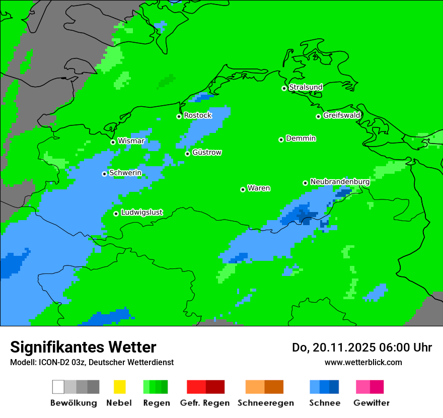 Modellkarten Signifikantes Wetter