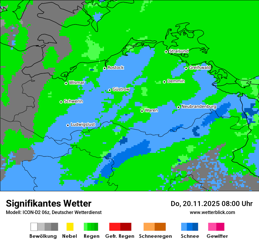 Modellkarten Signifikantes Wetter