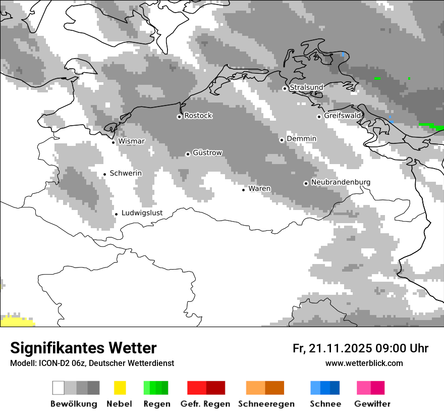 Modellkarten Signifikantes Wetter