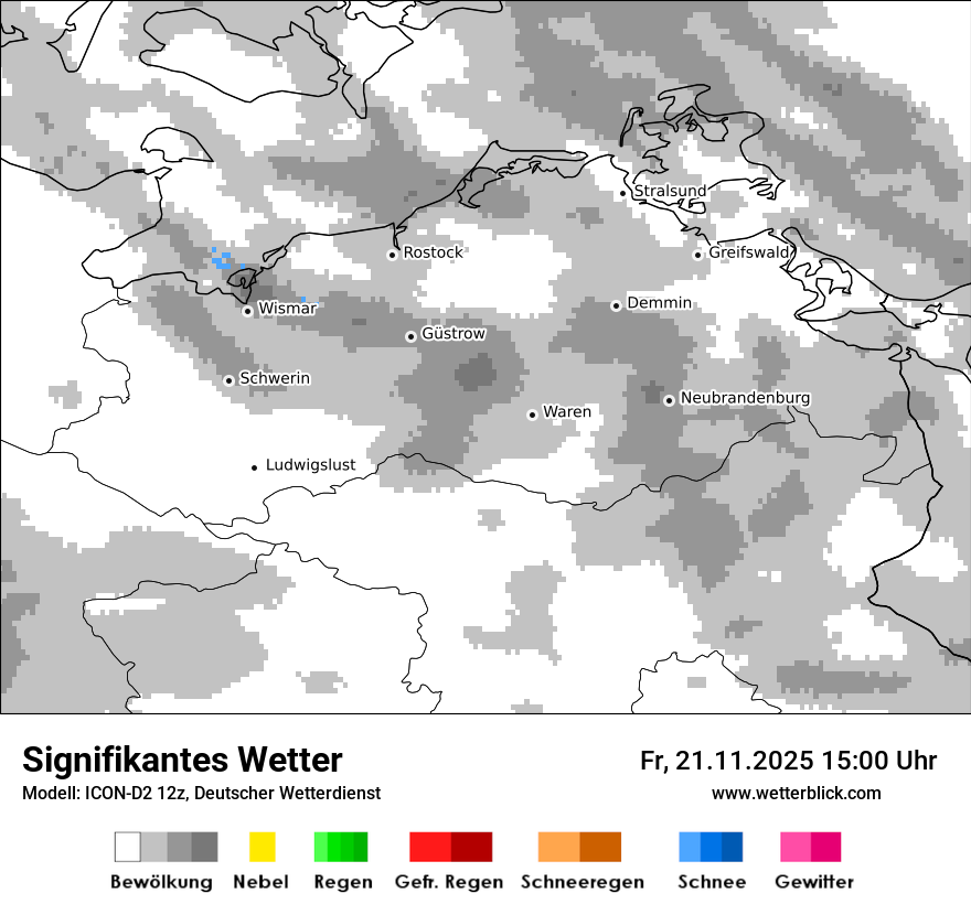 Modellkarten Signifikantes Wetter