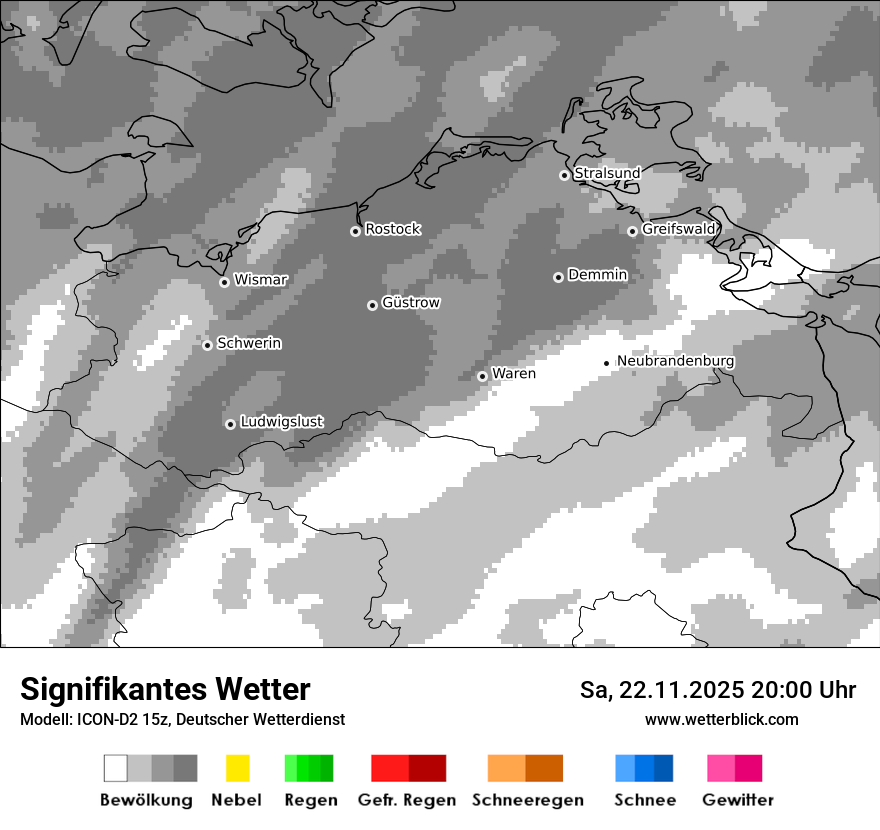 Modellkarten Signifikantes Wetter