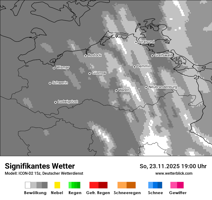 Modellkarten Signifikantes Wetter
