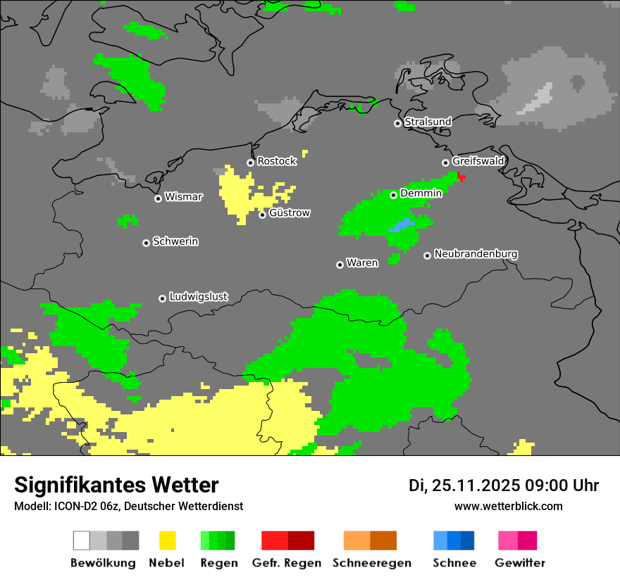 Modellkarten Signifikantes Wetter