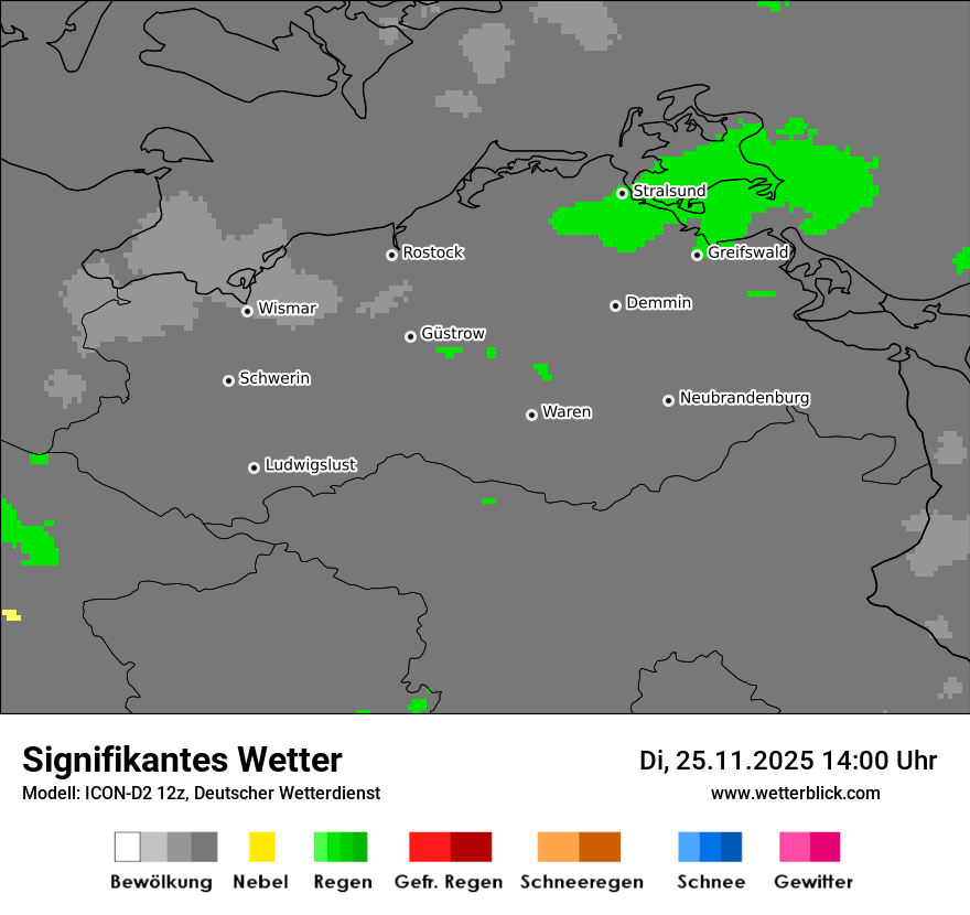 Modellkarten Signifikantes Wetter