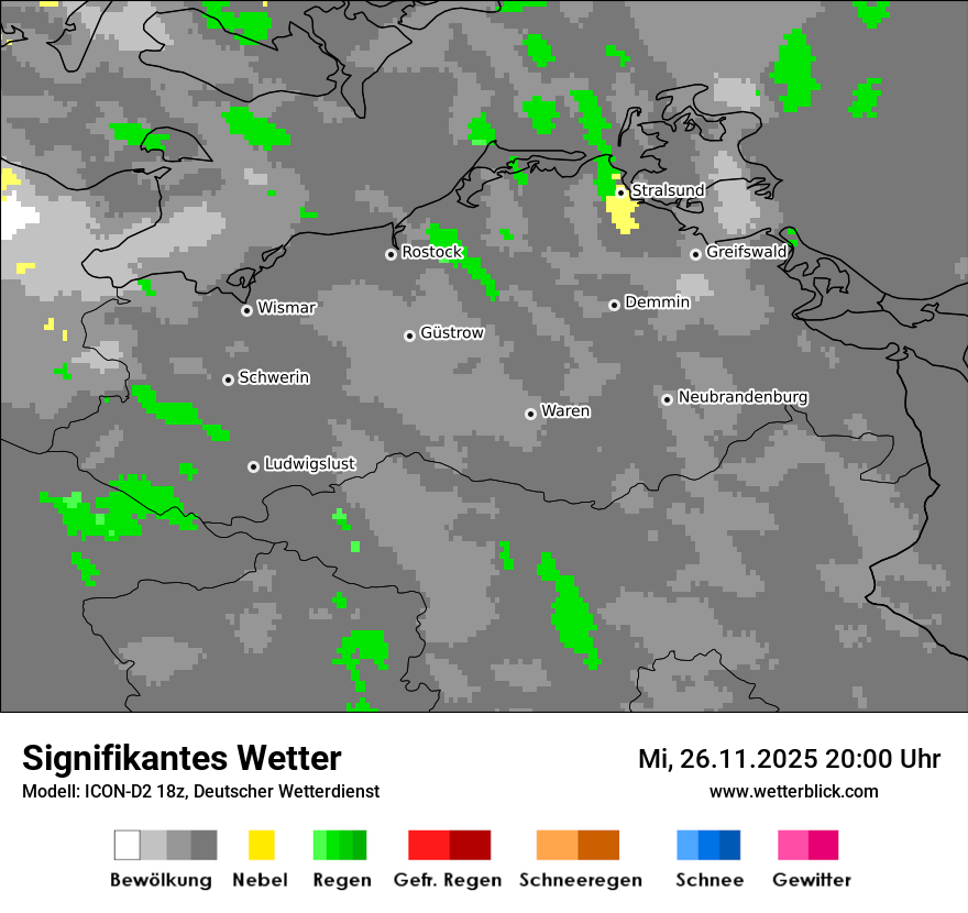 Modellkarten Signifikantes Wetter