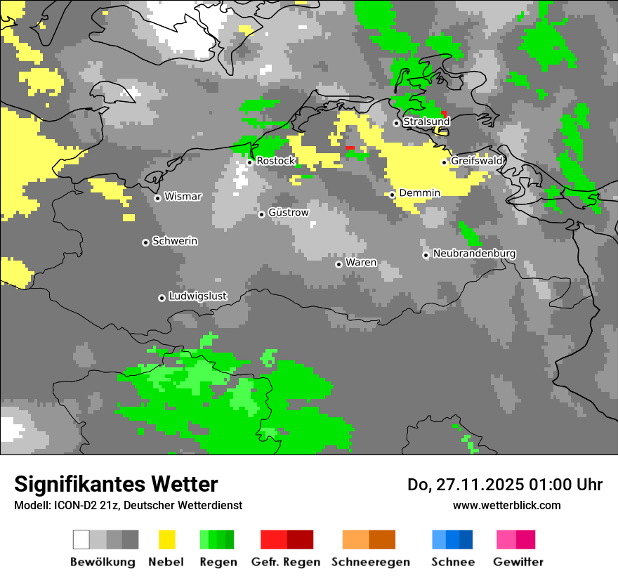 Modellkarten Signifikantes Wetter