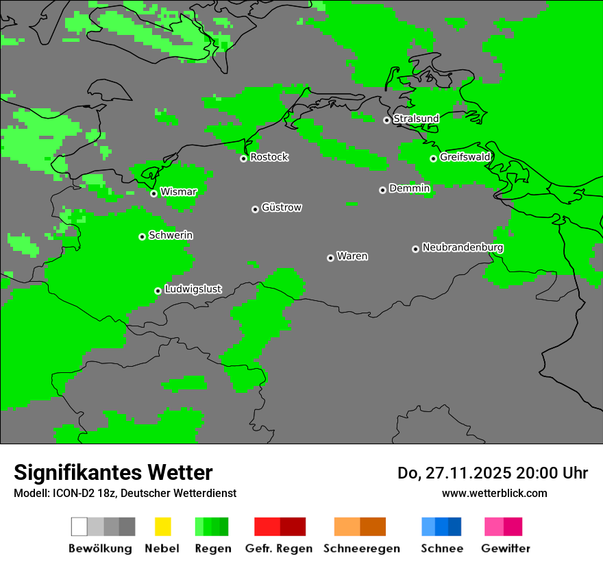 Modellkarten Signifikantes Wetter