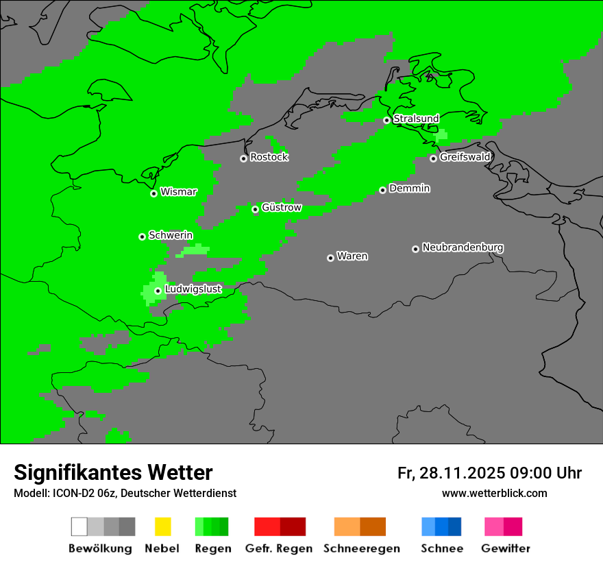 Modellkarten Signifikantes Wetter