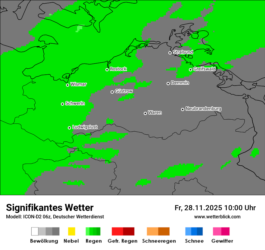 Modellkarten Signifikantes Wetter