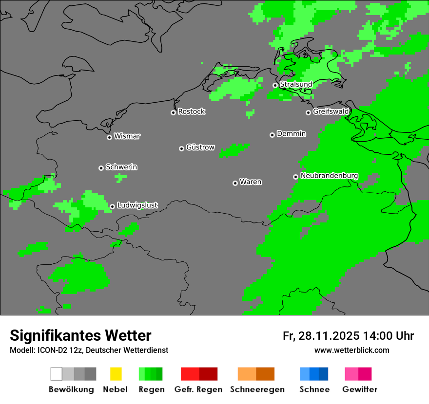 Modellkarten Signifikantes Wetter