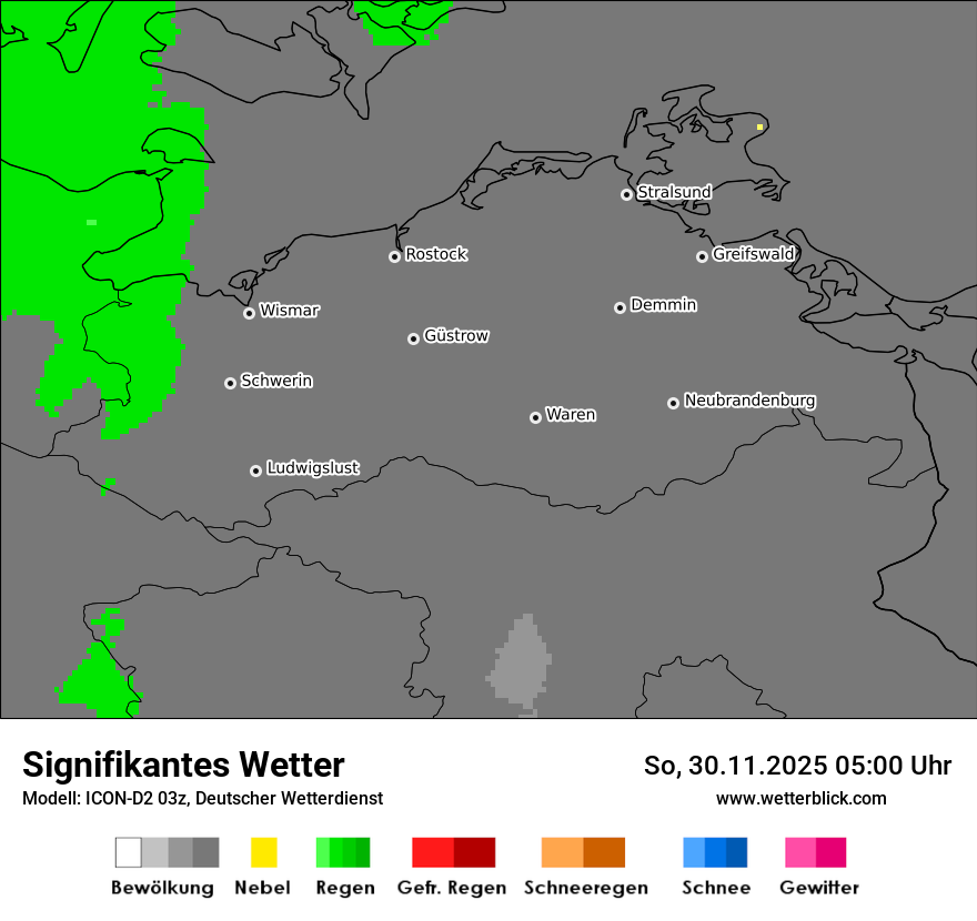 Modellkarten Signifikantes Wetter