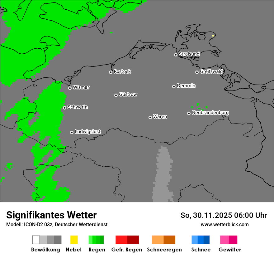 Modellkarten Signifikantes Wetter