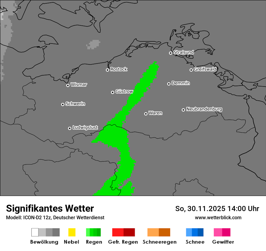 Modellkarten Signifikantes Wetter