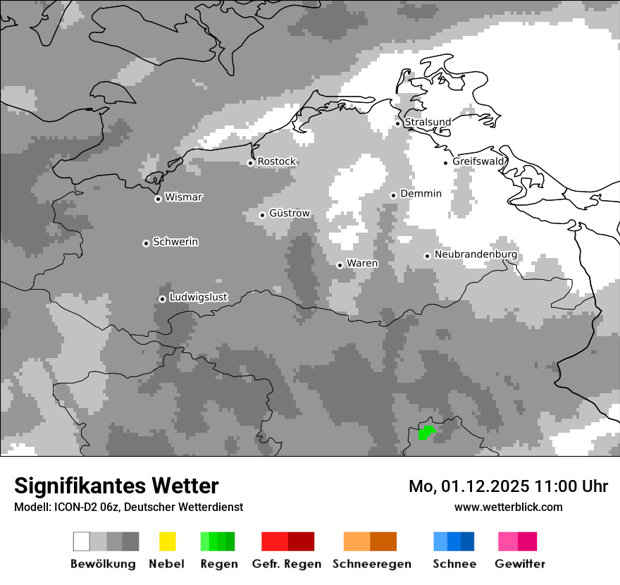 Modellkarten Signifikantes Wetter
