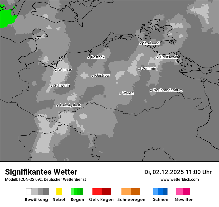 Modellkarten Signifikantes Wetter
