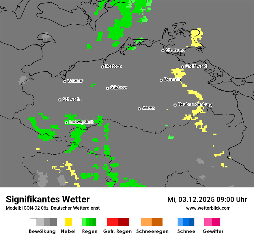 Modellkarten Signifikantes Wetter