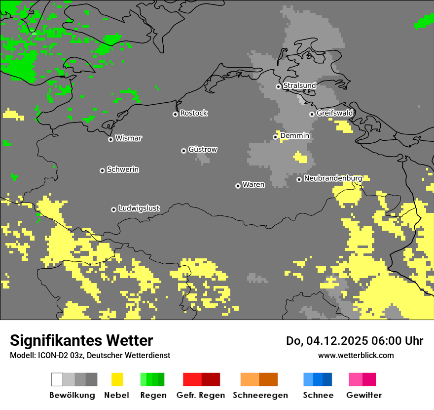 Modellkarten Signifikantes Wetter