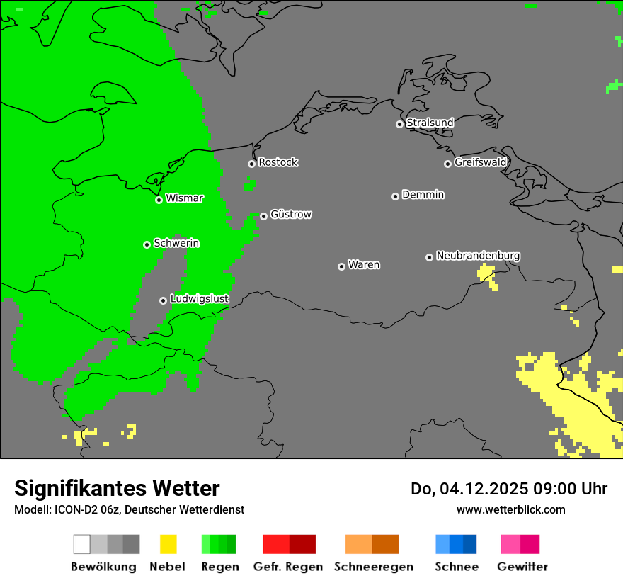 Modellkarten Signifikantes Wetter