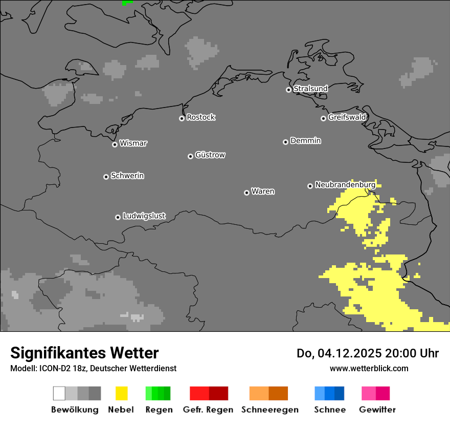 Modellkarten Signifikantes Wetter