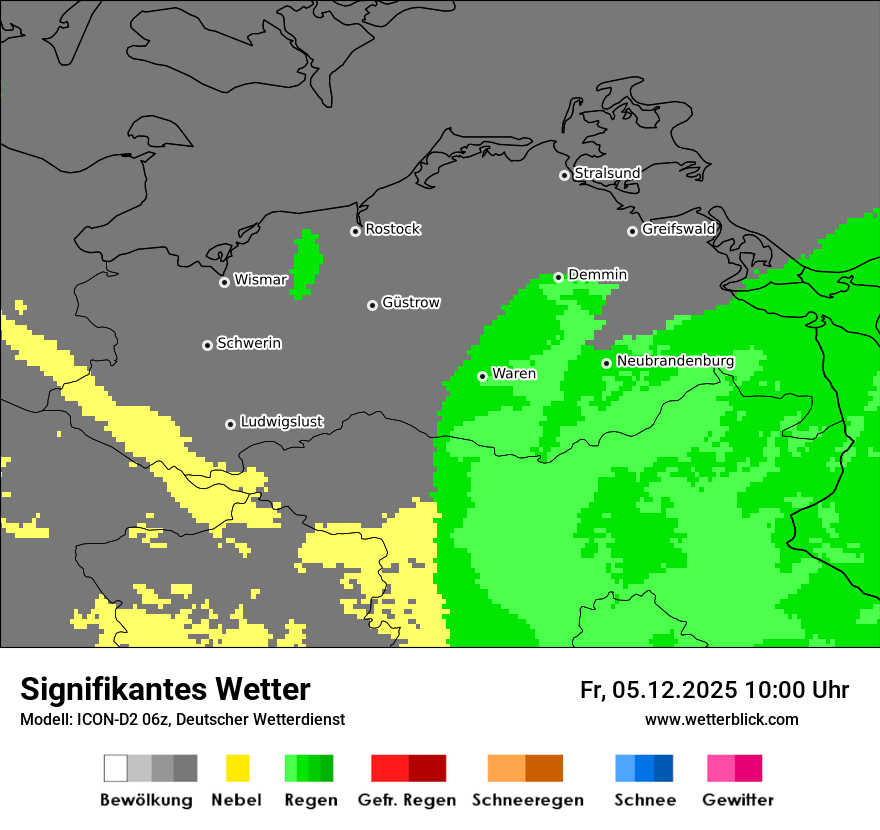 Modellkarten Signifikantes Wetter