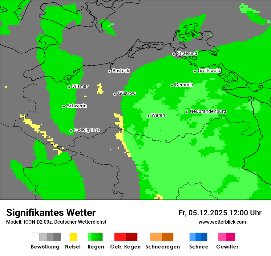 Modellkarten Signifikantes Wetter