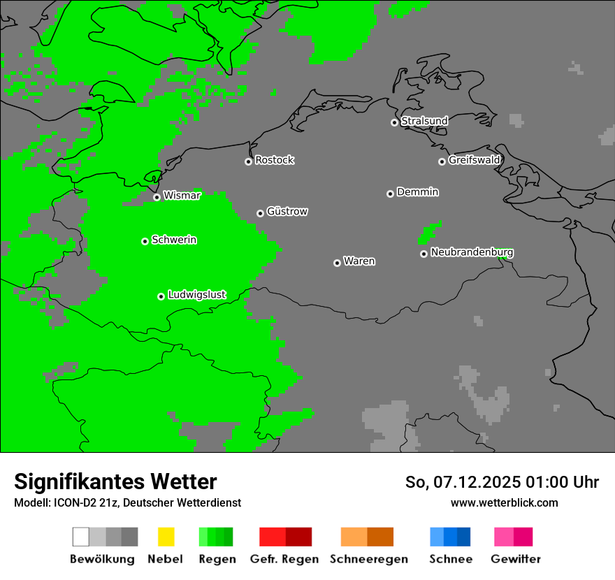 Modellkarten Signifikantes Wetter
