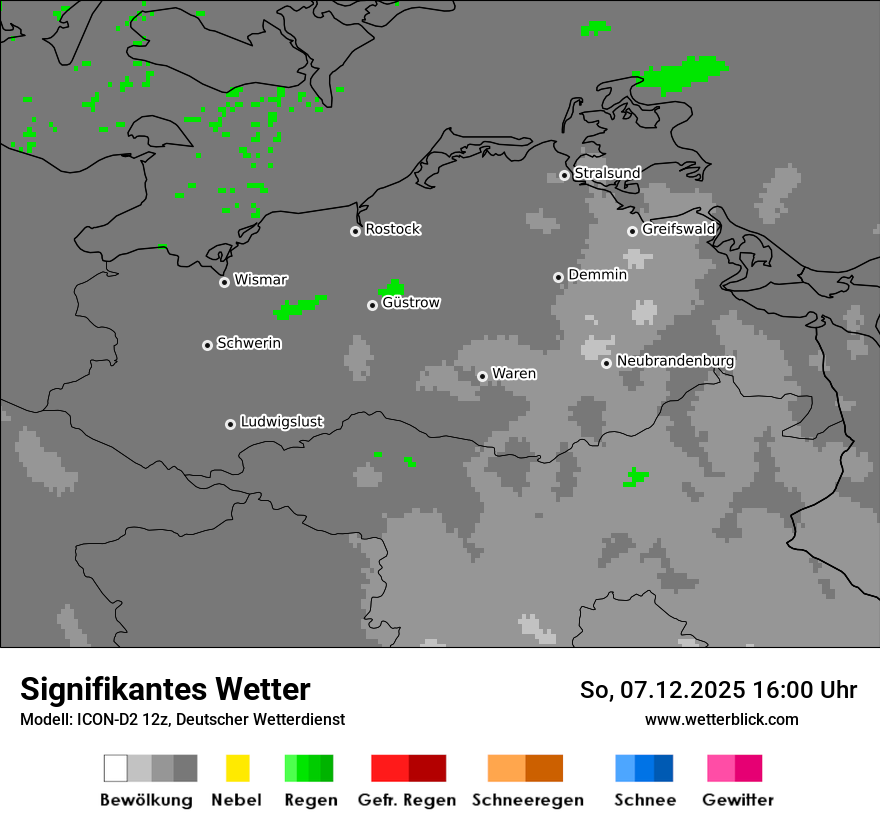 Modellkarten Signifikantes Wetter