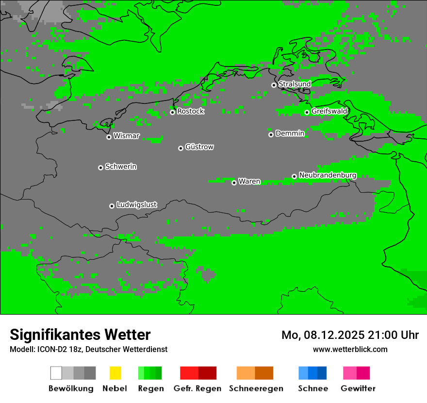 Modellkarten Signifikantes Wetter