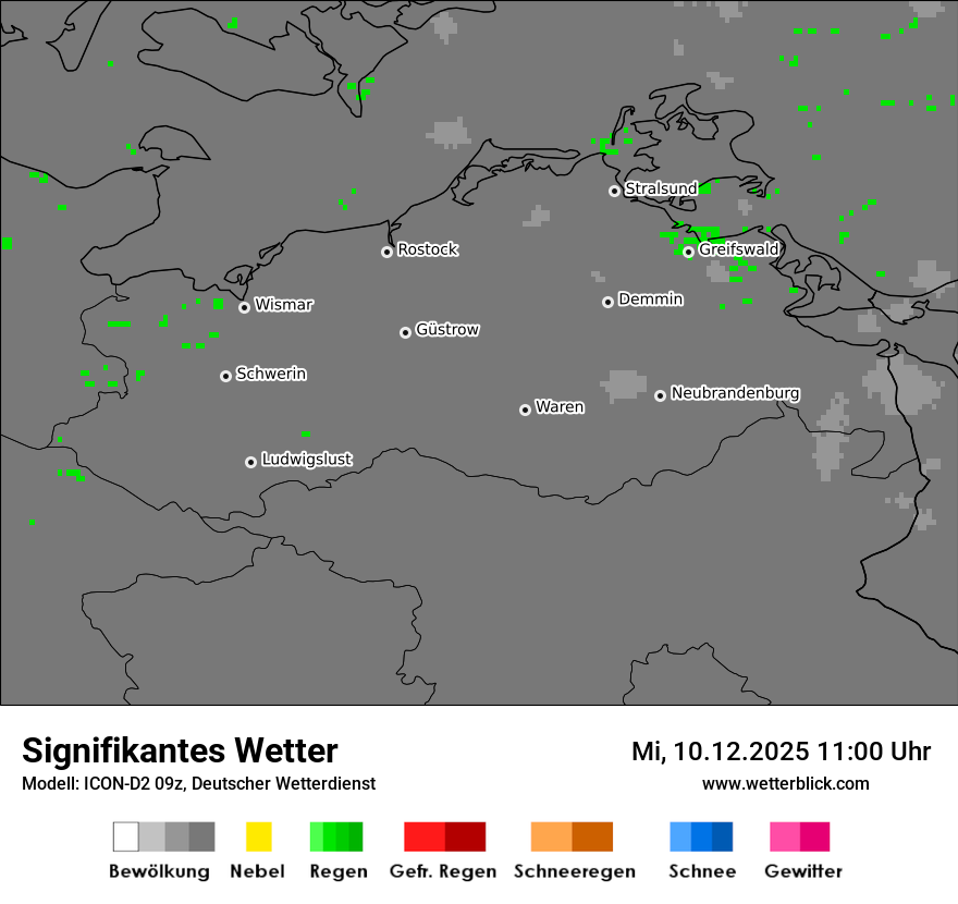 Modellkarten Signifikantes Wetter