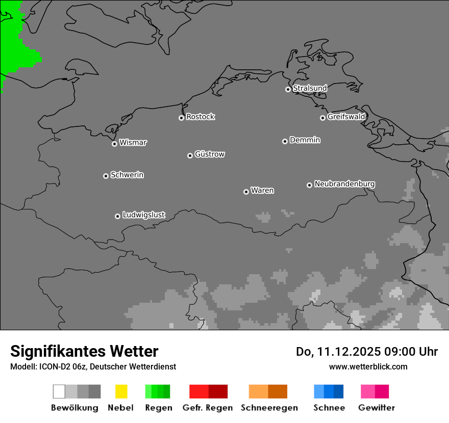 Modellkarten Signifikantes Wetter