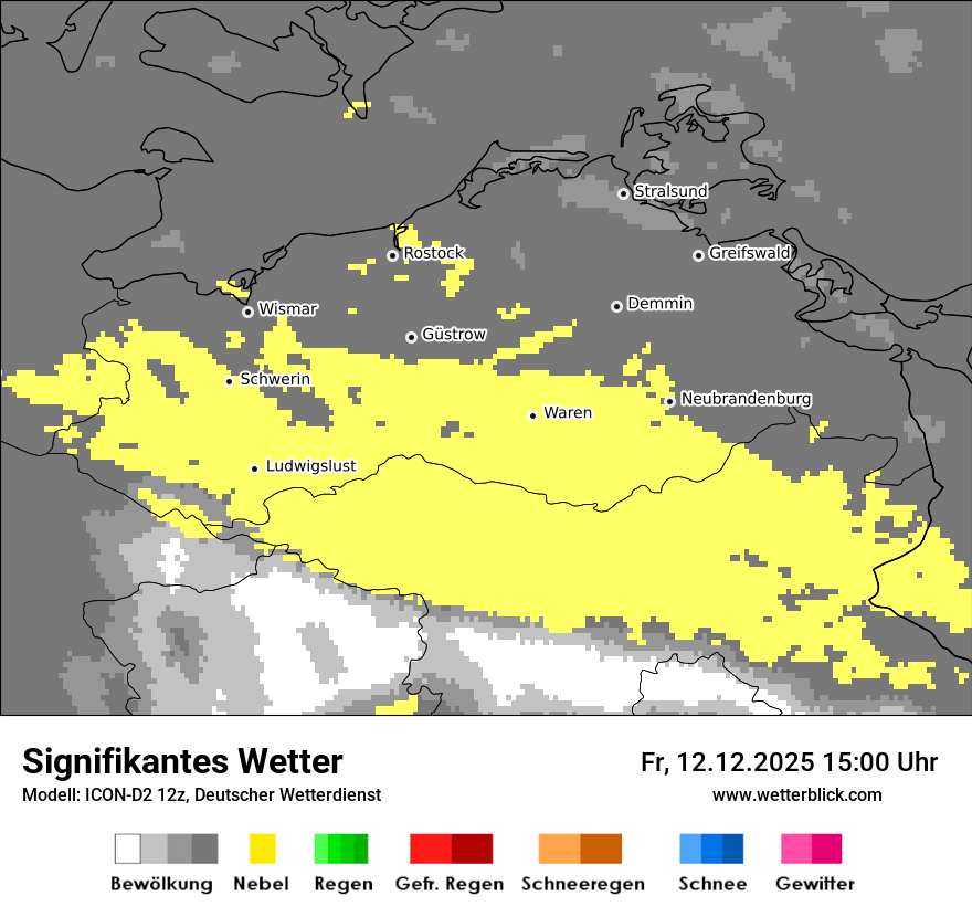 Modellkarten Signifikantes Wetter