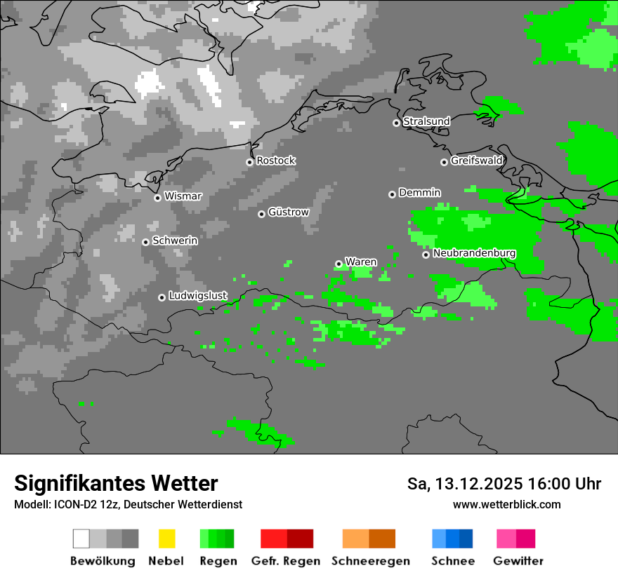 Modellkarten Signifikantes Wetter