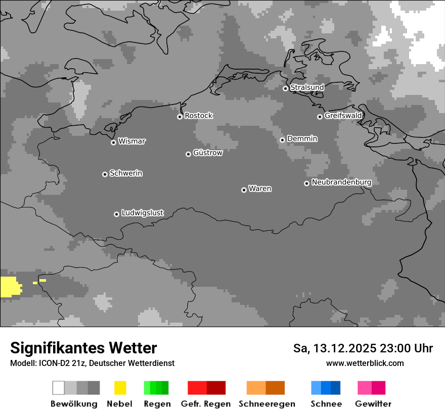 Modellkarten Signifikantes Wetter