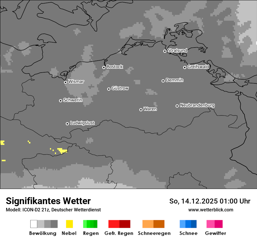 Modellkarten Signifikantes Wetter