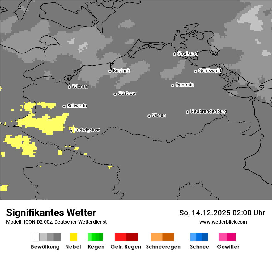 Modellkarten Signifikantes Wetter