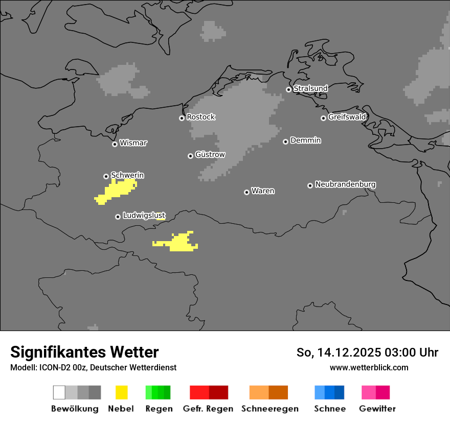 Modellkarten Signifikantes Wetter