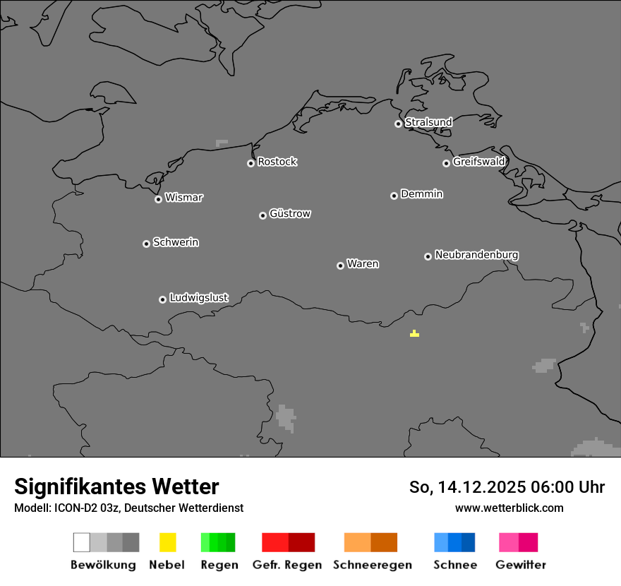 Modellkarten Signifikantes Wetter