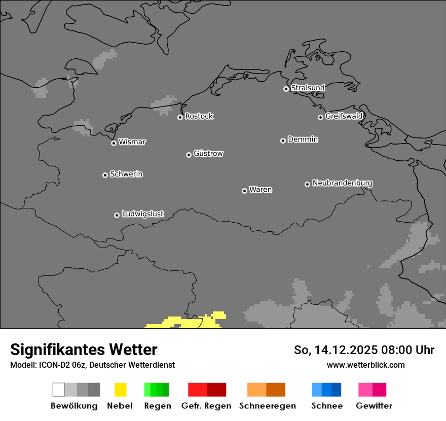 Modellkarten Signifikantes Wetter