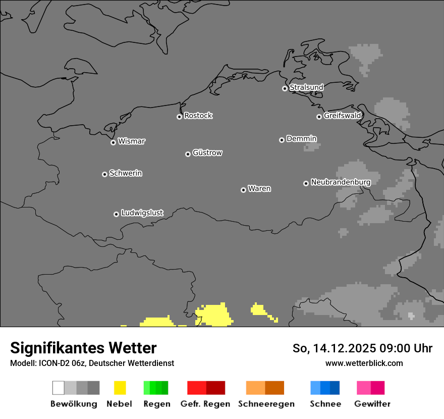 Modellkarten Signifikantes Wetter