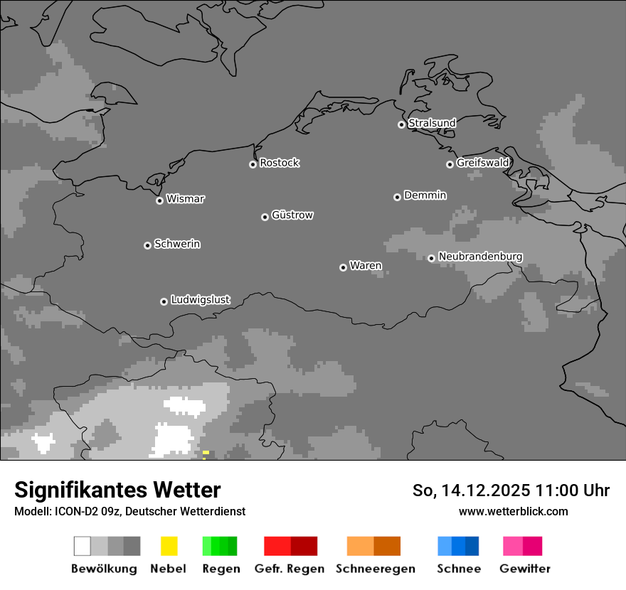 Modellkarten Signifikantes Wetter