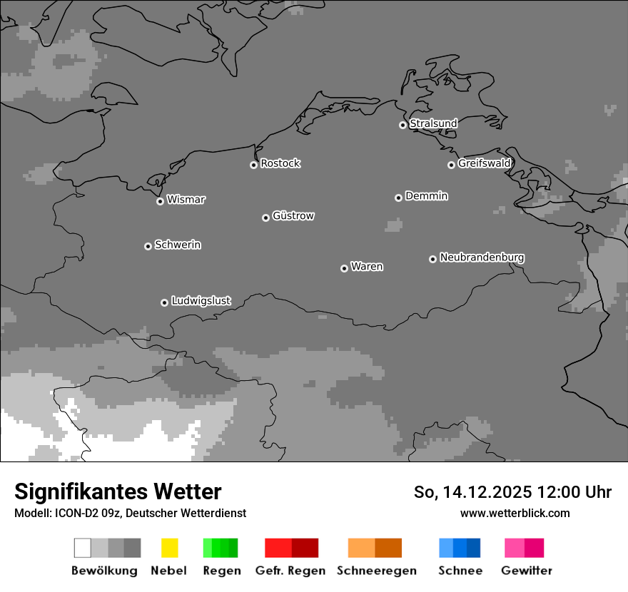 Modellkarten Signifikantes Wetter