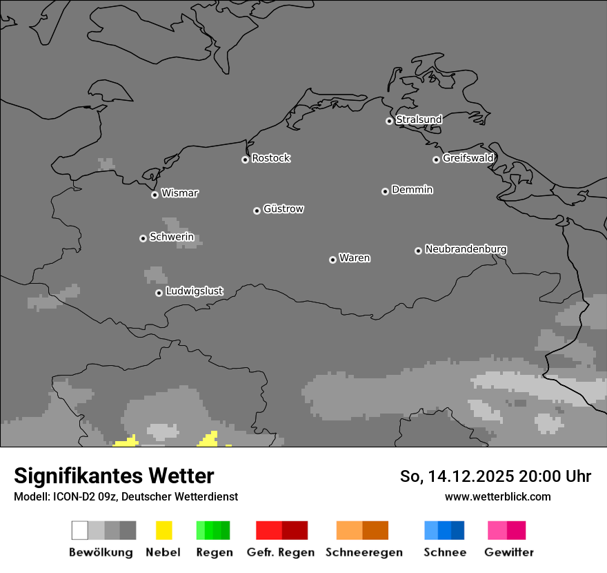 Modellkarten Signifikantes Wetter