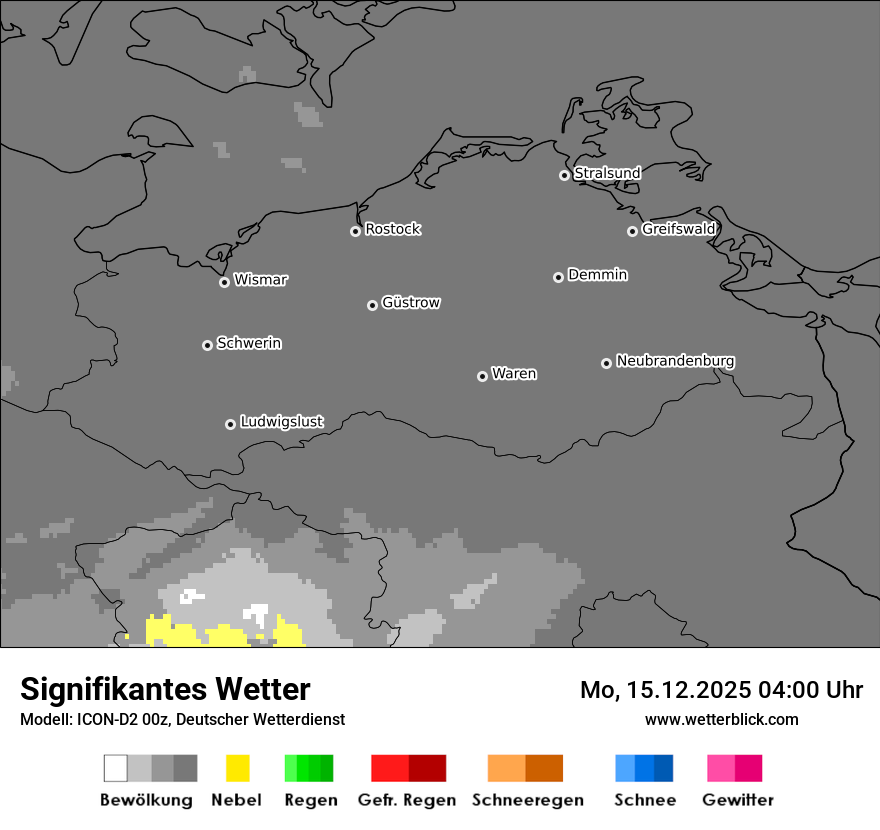 Modellkarten Signifikantes Wetter