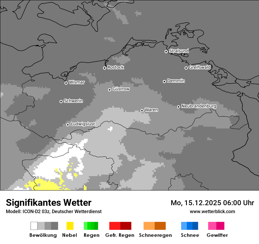 Modellkarten Signifikantes Wetter