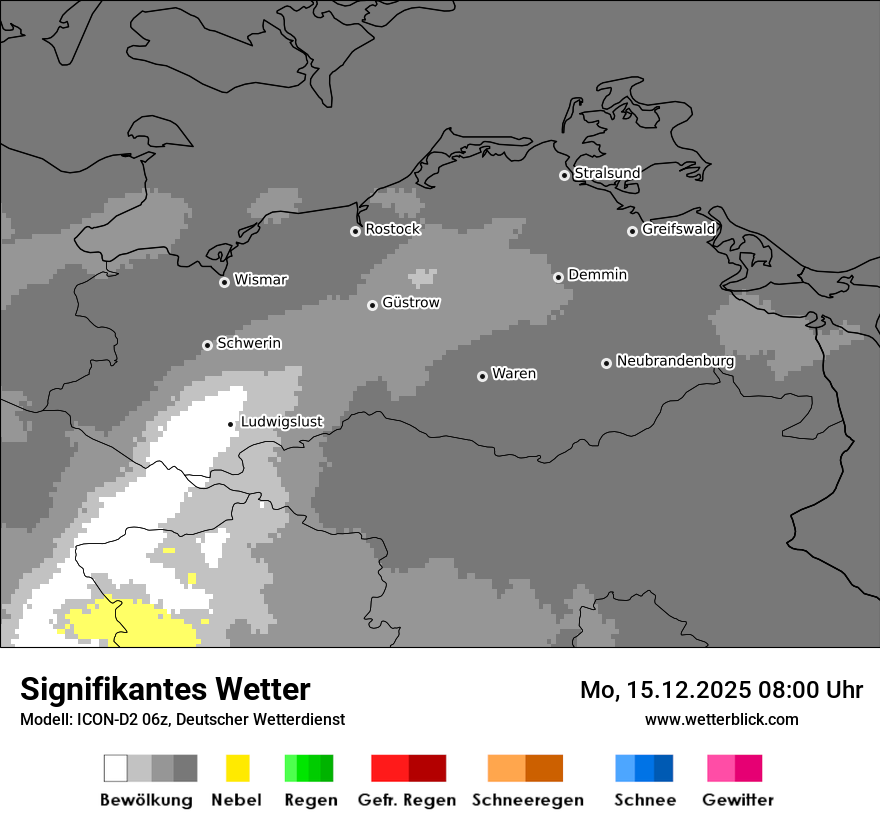 Modellkarten Signifikantes Wetter