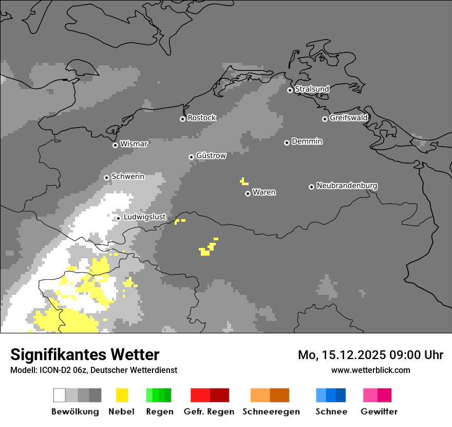 Modellkarten Signifikantes Wetter