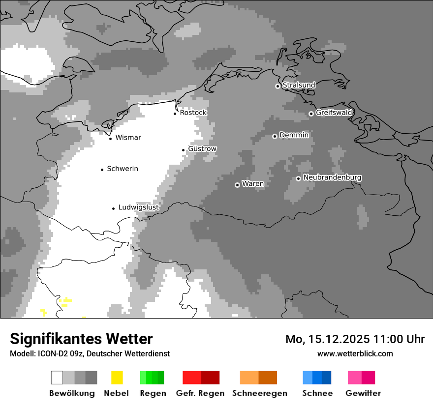 Modellkarten Signifikantes Wetter